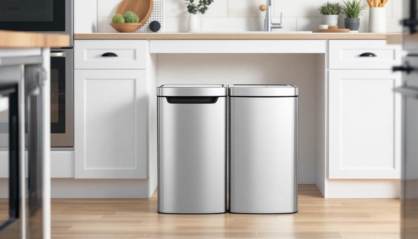 Comment optimiser l'espace avec des poubelles à double compartiment ?