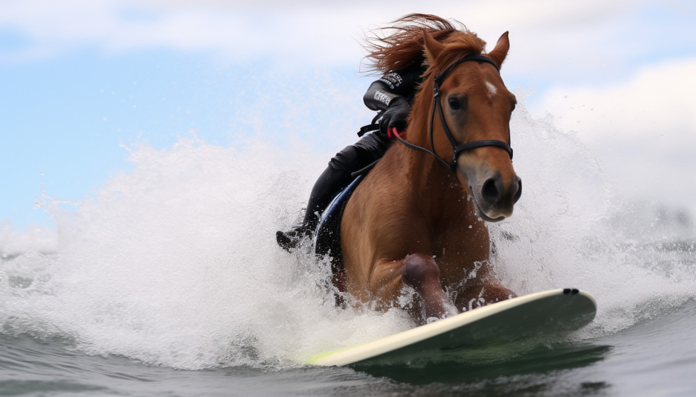 Le surf à cheval, nouvelle tendance sportive